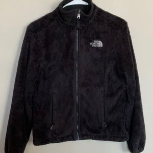 North face XS Black fleece zip jacket